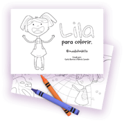 Páginas do livro para colorir da Lila